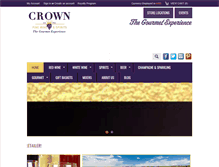 Tablet Screenshot of crownwineandspirits.com